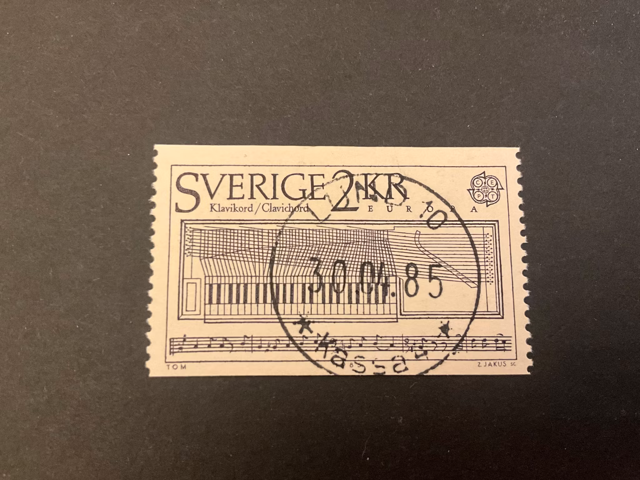 Europa XIV facit nr 1345 lyxstämplat LUND 10