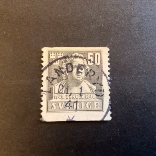 Sergel facit nr 327 praktstämplat LANDERYD