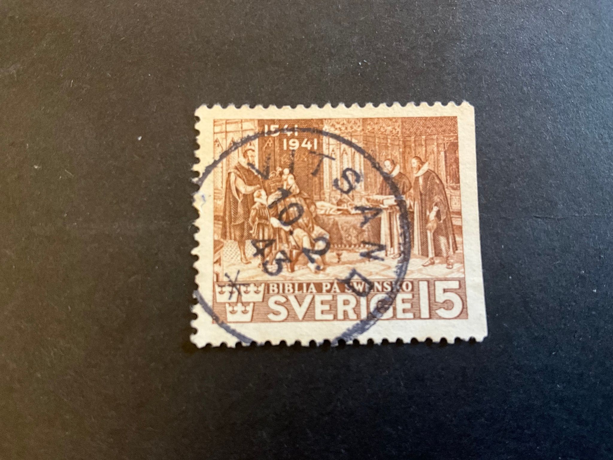 Bibeln facit nr 328 B2 praktstämplat VITSAND
