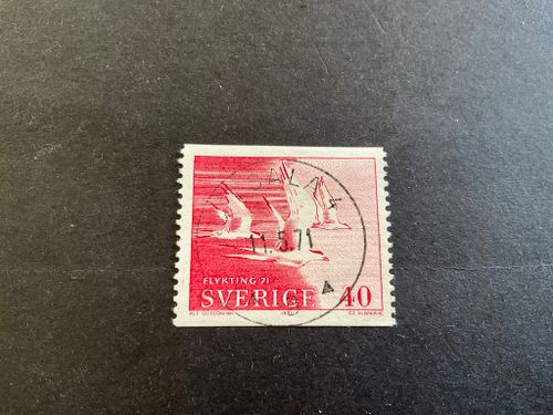 Flykting 71 facit nr 723 praktstämplat UPPSALA 4