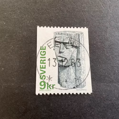 Flickhuvud facit nr 975 lyxstämplat ESLÖV