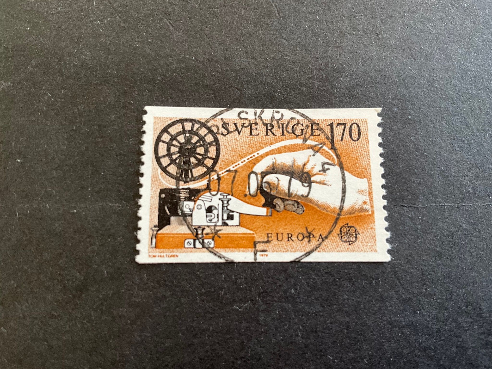 Europa VIII facit nr 1076 lyxstämplat KARLSKRONA 4