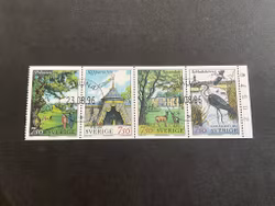 Ekoparken facit nr 1977-1980 lyxstämplat block KIRUNA