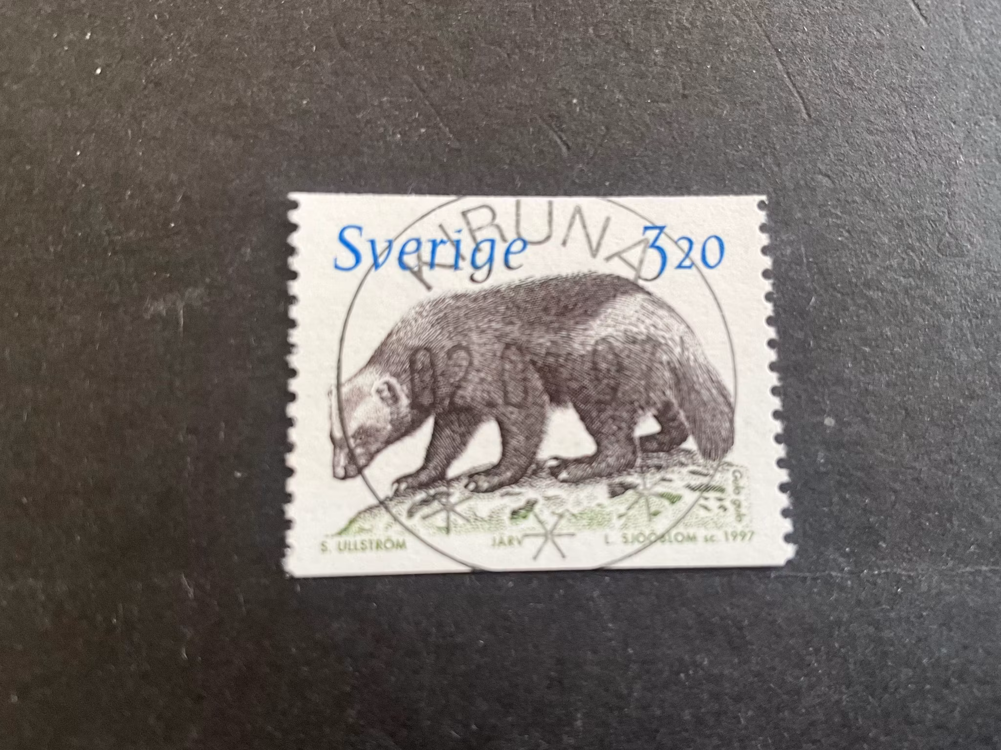 Djuren på Nordens ark I facit nr 1993 lyxstämplat KIRUNA