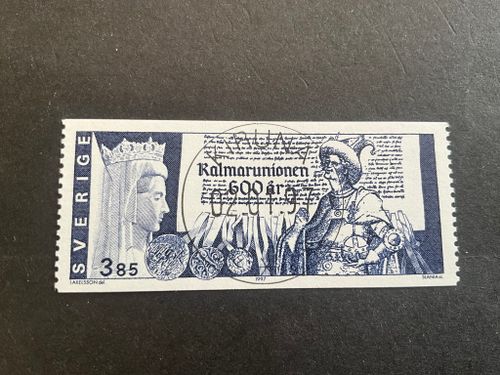 Kalmar unionen 600 år facit nr 1998 lyxstämplat KIRUNA