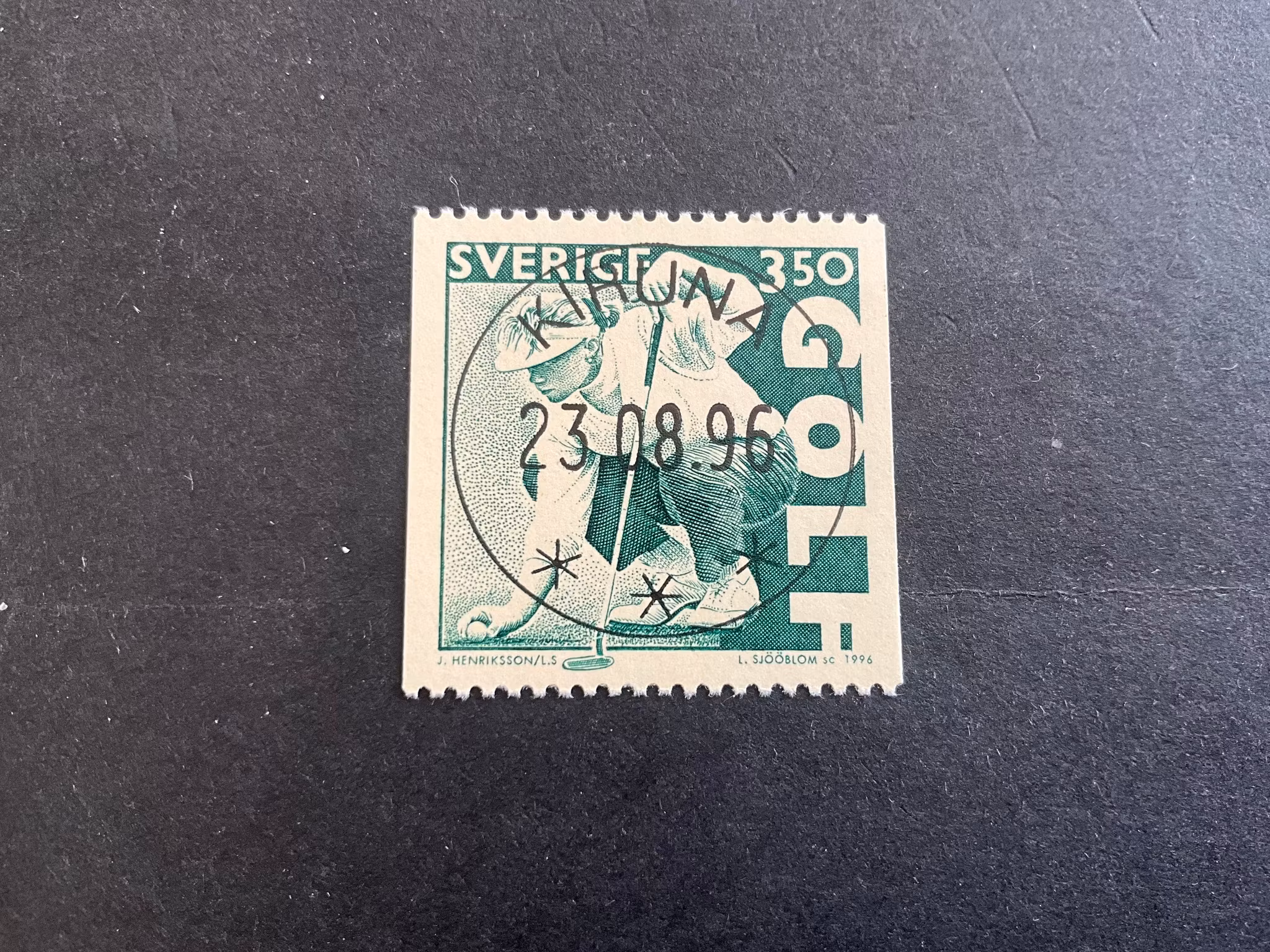 Golf facit nr 1967 lyxstämplat KIRUNA