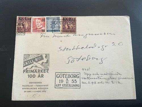 Göteborgsutställningen med danskt frimärke