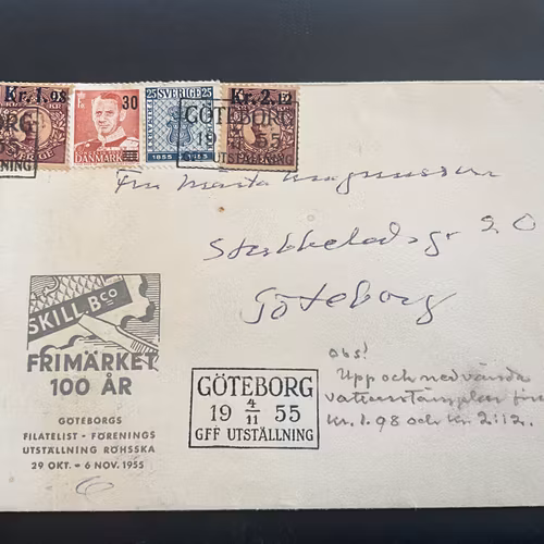 Göteborgsutställningen med danskt frimärke