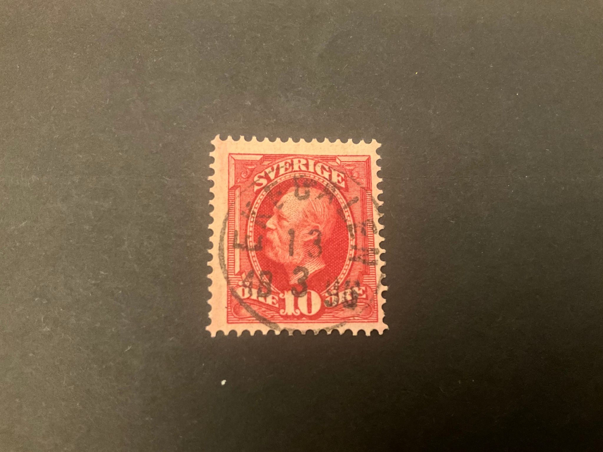 Oscar II facit nr 54 praktstämplat EKEDALEN