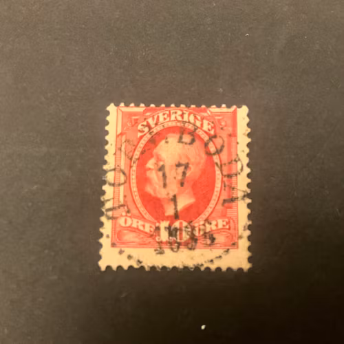 Oscar II facit nr 54 praktstämplat TÖREBODA