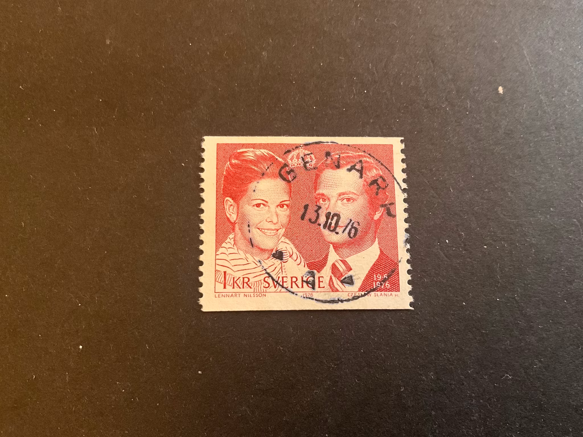 Kungabröllop facit nr 969 A praktstämplat GENARP