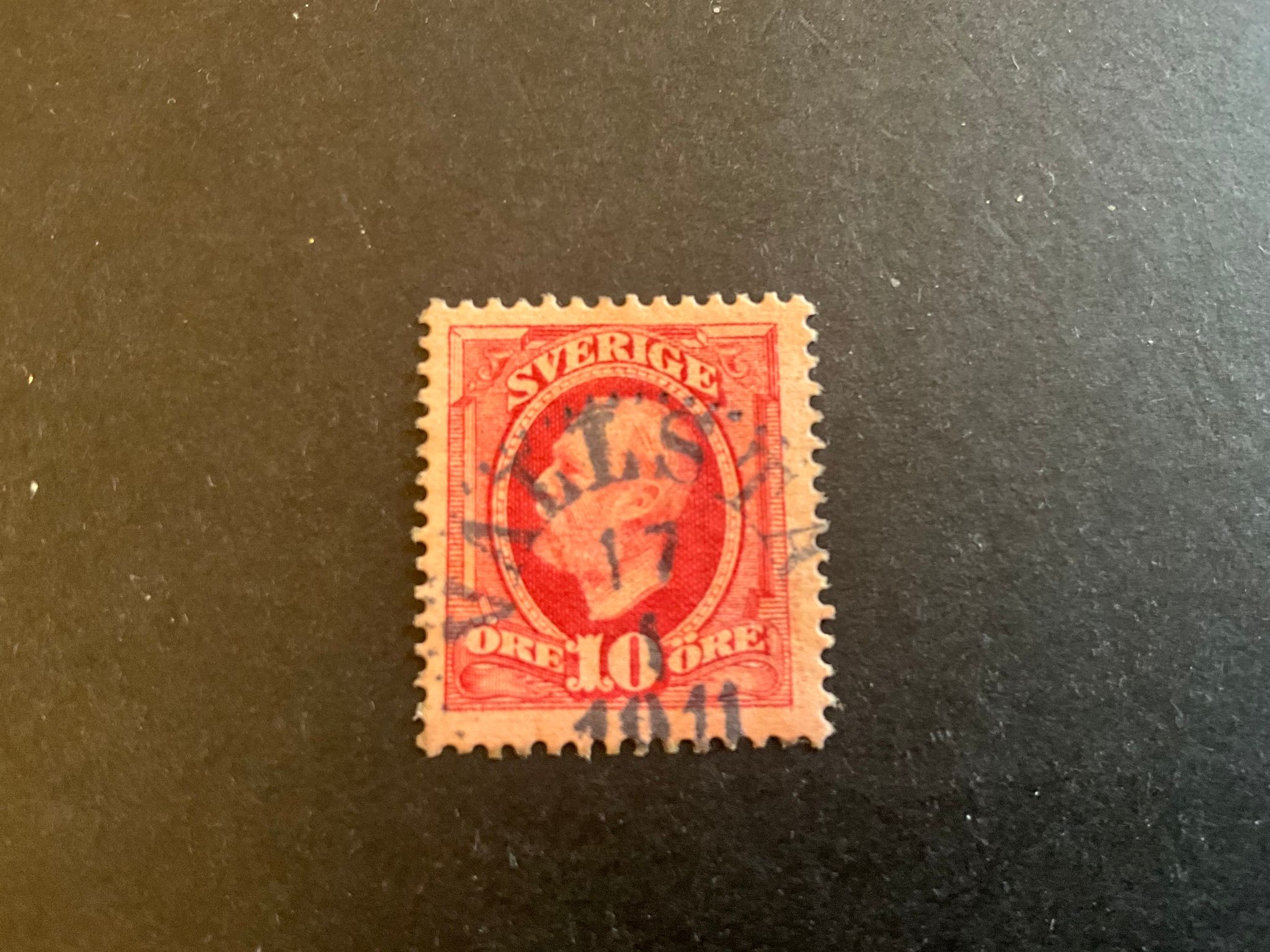 Oscar II facir nr 54 praktstämplat VALLSTA
