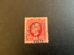 Oscar II facir nr 54 praktstämplat VALLSTA