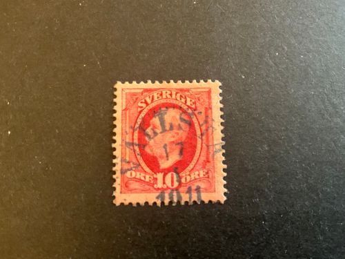 Oscar II facir nr 54 praktstämplat VALLSTA