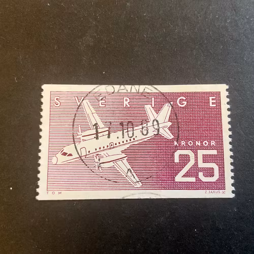 Svensk flygindustri facit nr 1444 praktstämplat EDANE