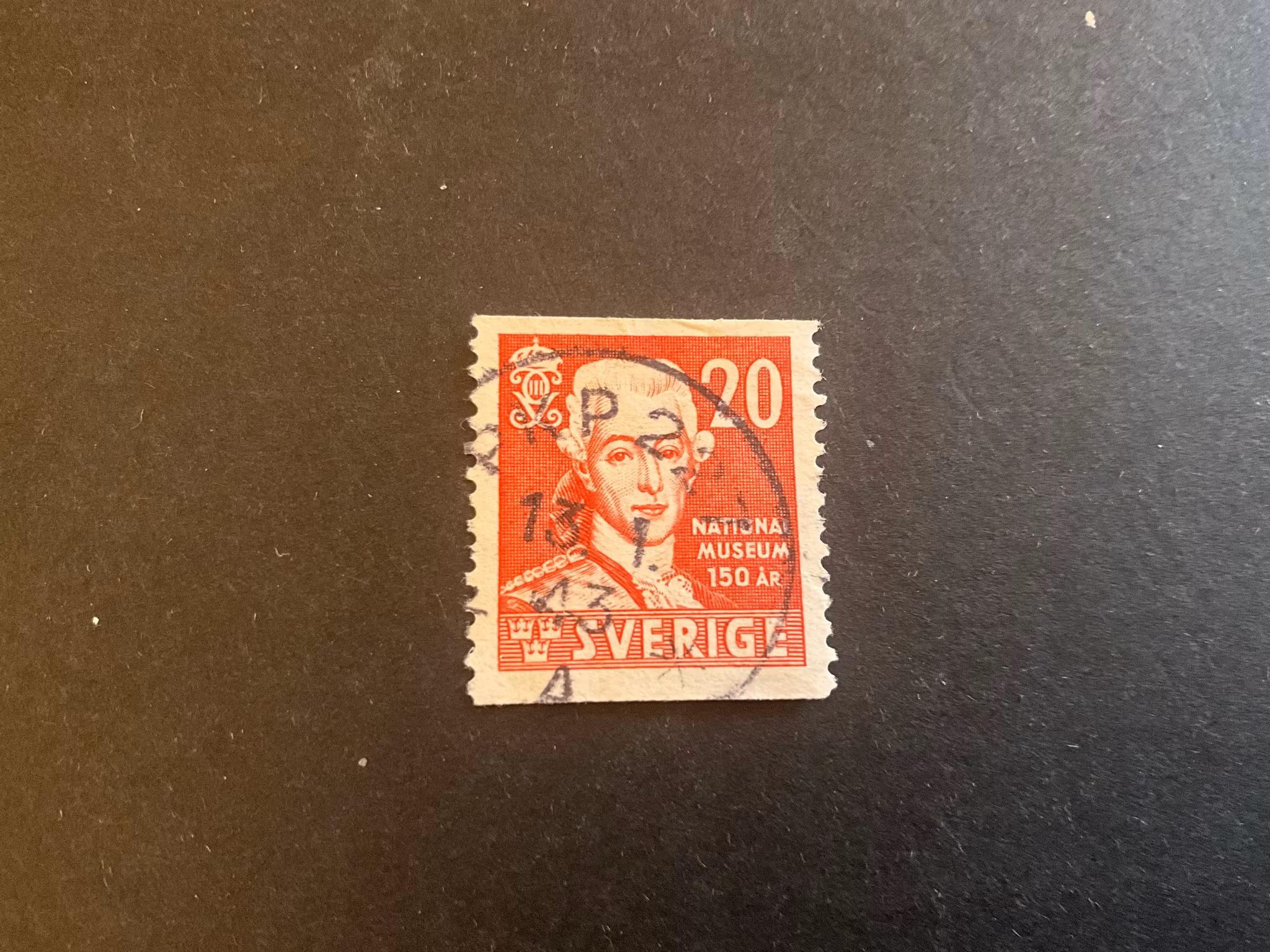 Nationalmuseum 150 år facit nr 338 A praktstämplat PKP 227 A