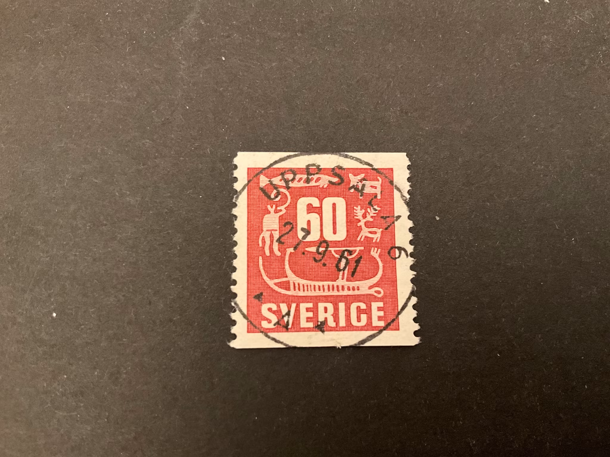 Hällristningar facit nr 460 praktstämplat UPPSALA 6