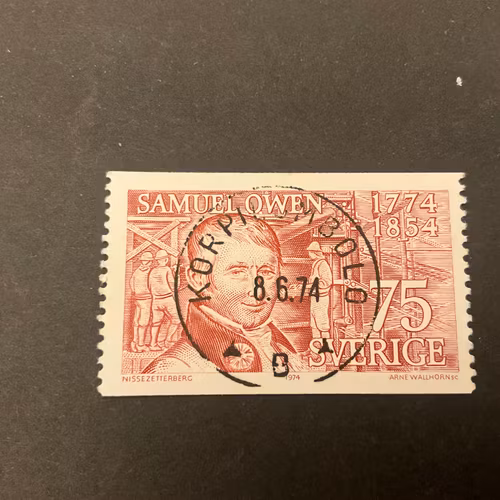 Samuel Owen facit nr 860 praktstämplat KORPILOMBOLO