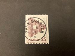 Omöjliga figurer facit nr 1199 lyxstämplat ÖVRE SVARTLÅ ,  sista dag