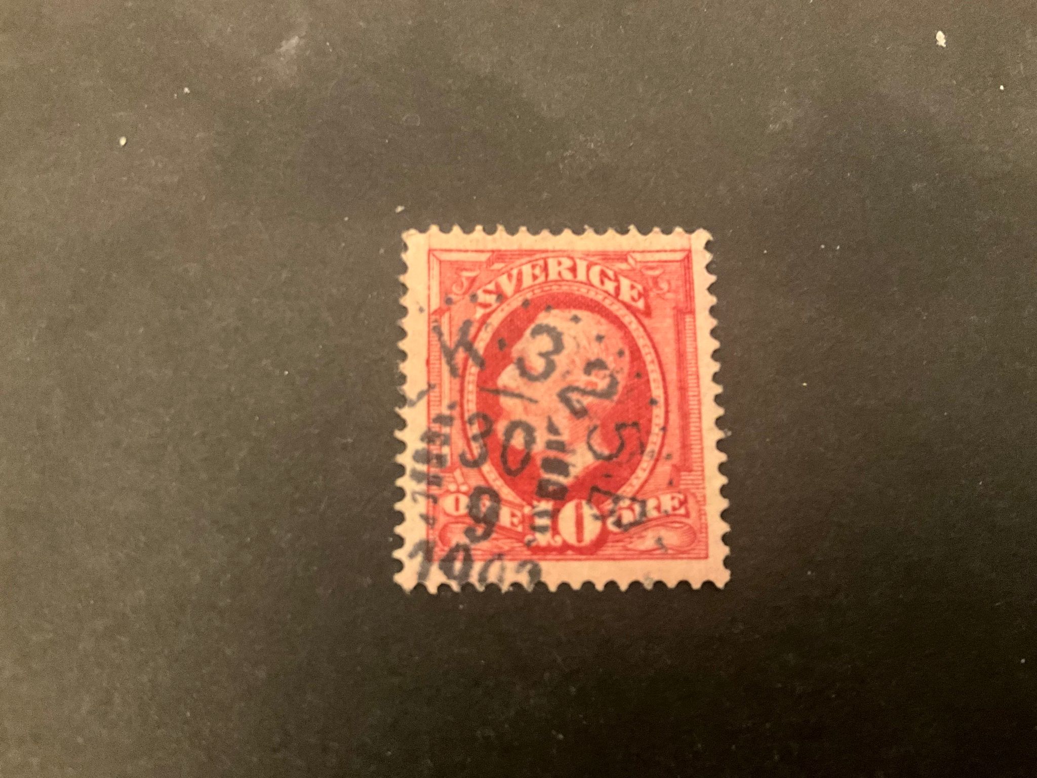 Oscar II facit nr 54 stämplat PLK 325 B