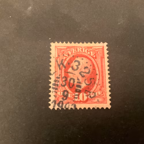 Oscar II facit nr 54 stämplat PLK 325 B