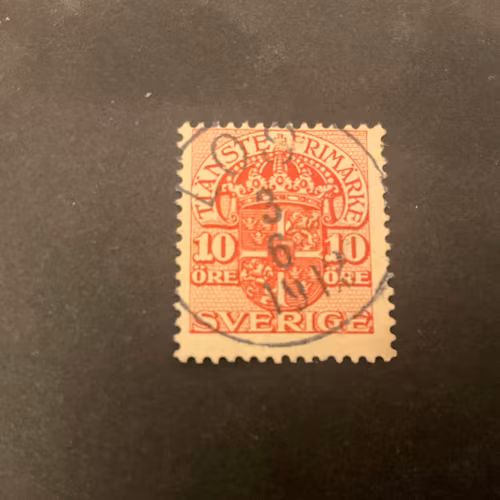 Tjänstefrimärke TJ 47 praktstämplat LOS