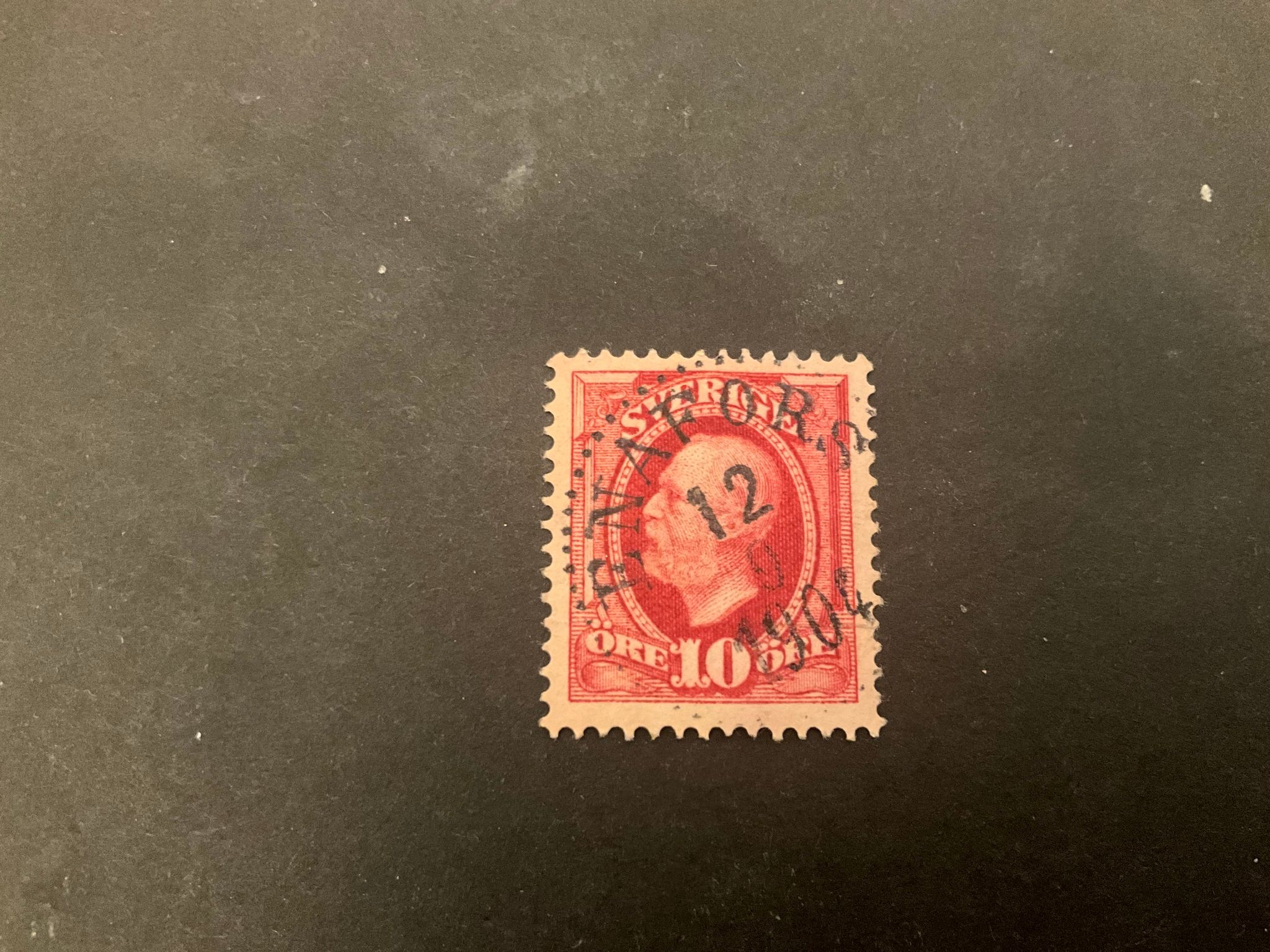 Oscar II facit nr 54 praktstämplat ENAFORS