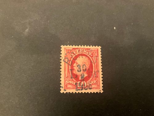 Oscar II facit 54 lyxstämplat BORÅS *LBR*