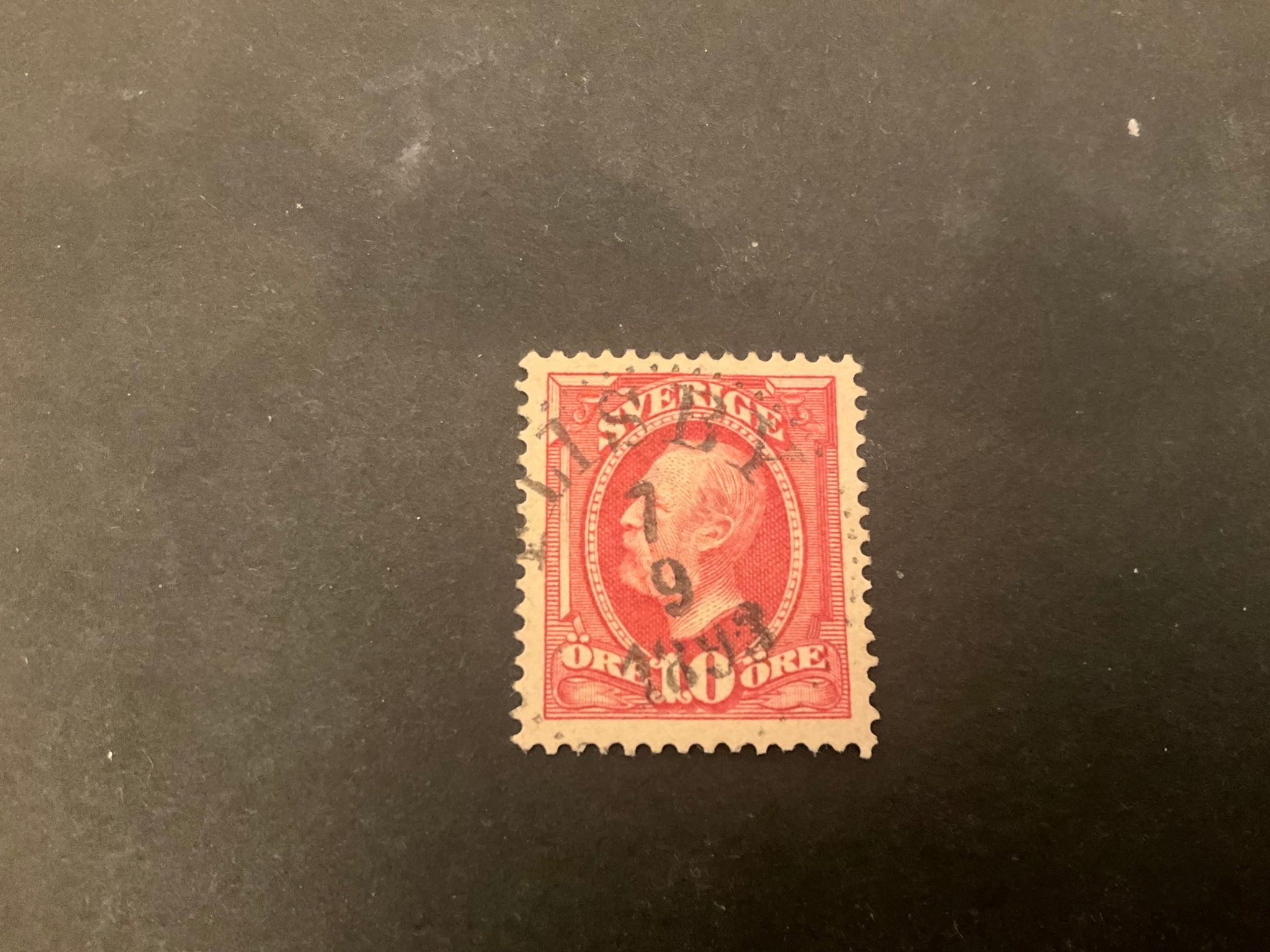 Oscar II facit 54 praktstämplat FLISBY