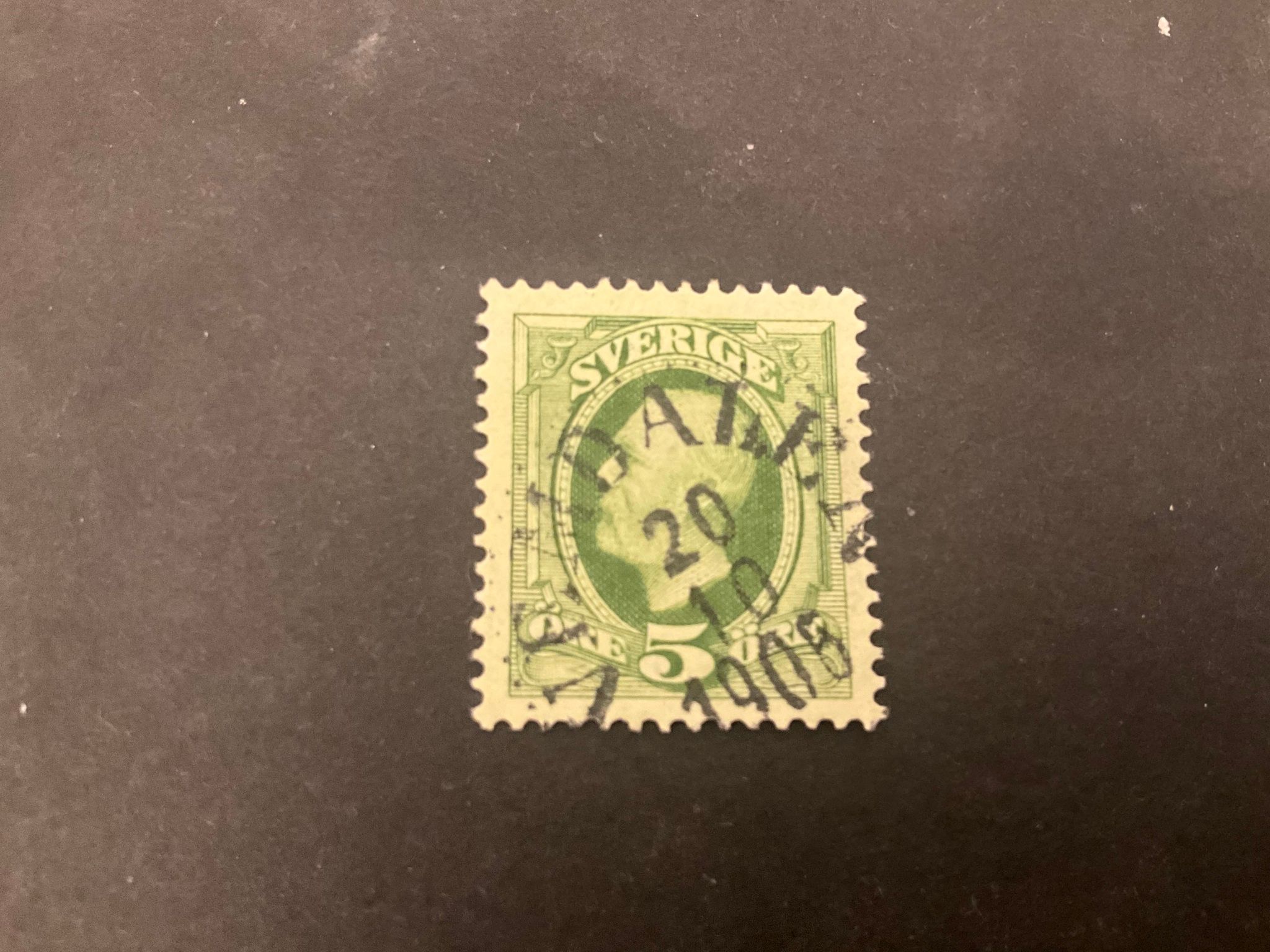 Oscar II facit 52 praktstämplat VEMDALEN