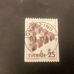 Omöjliga figurer facit 1199 lyxstämplat JÖNKÖPING 10