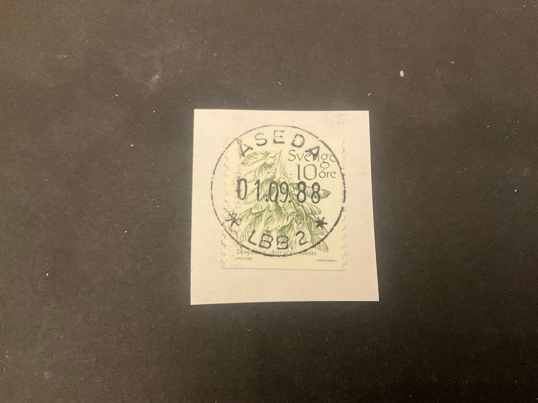 Frukter facit 1242 lyxstämplat på klipp ÅSEDA *LBB2*