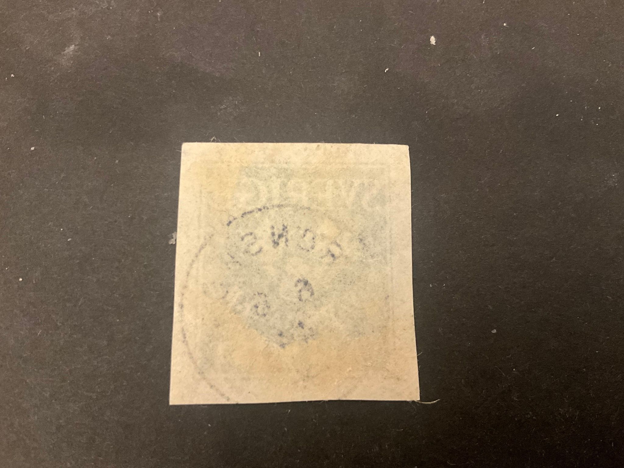 Militärt svarsmärke praktstämplat GRÖNSKOG