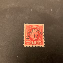Oscar II facit 54 praktstämplat GNOSJÖ