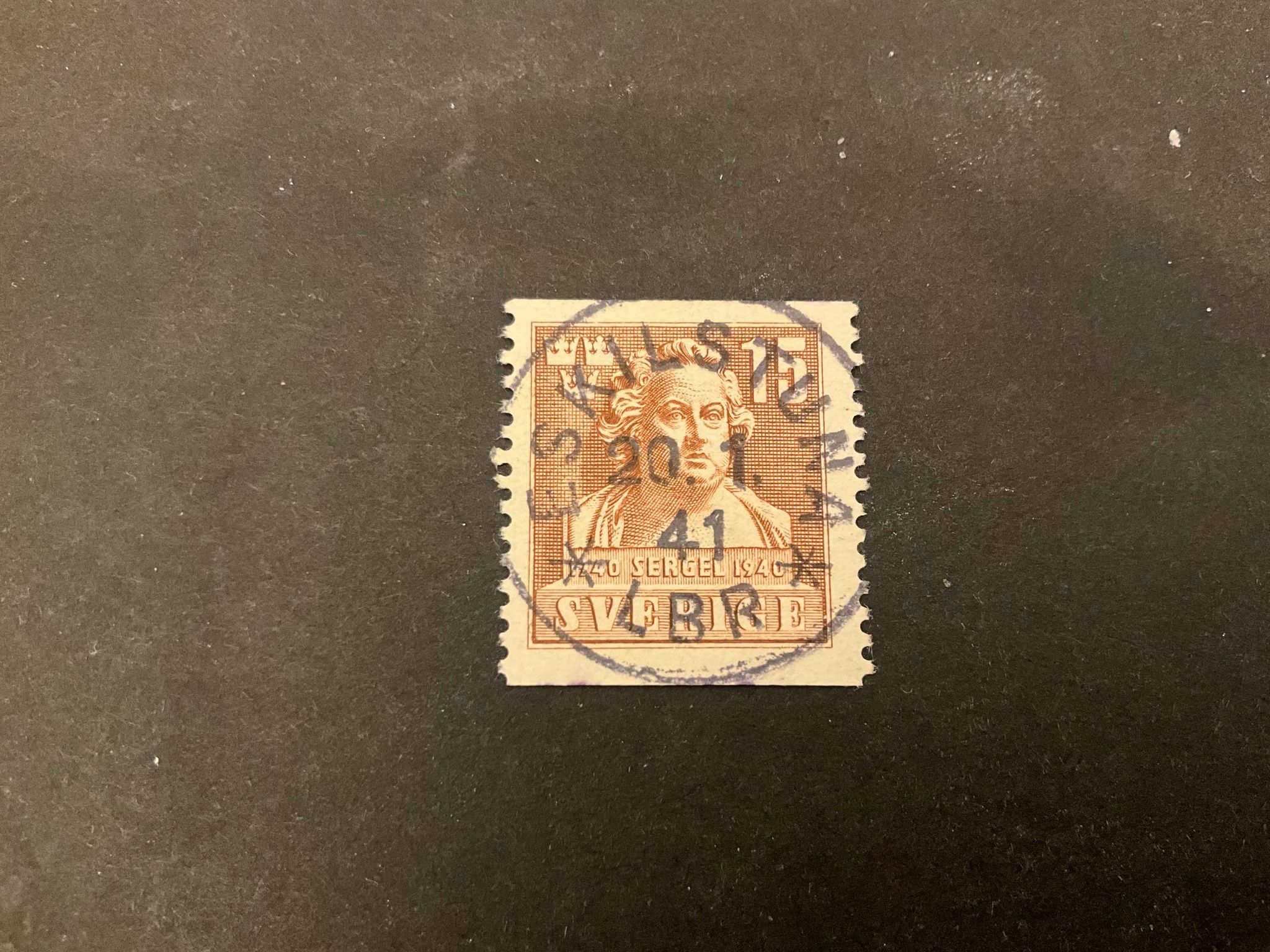 Sergel facit nr 326 A lyxstämplat ESKILSTUNA *LBR*