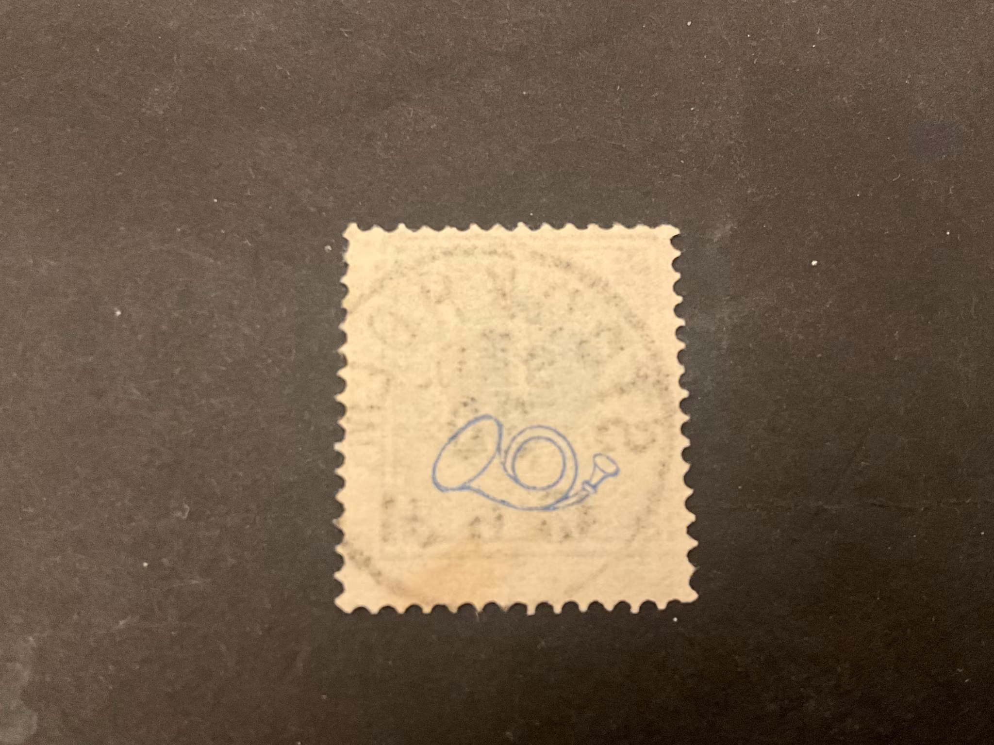 Ringtyp PH facit nr 42 med ”bruten” ram stämplat
