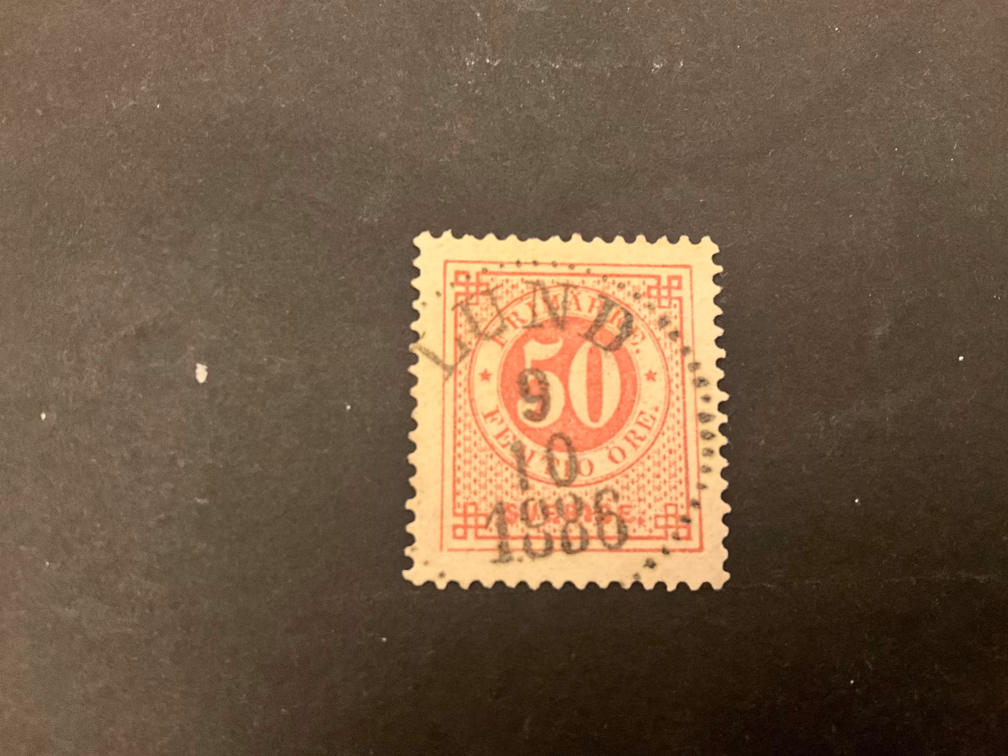 Ringtyp PH facit nr 48 med ” bruten ” ram stämplat LUND