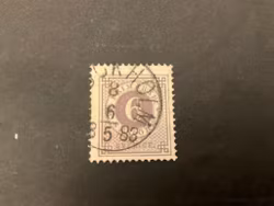 Ringtyp T 13 facit nr 31 stämplat med ”bruten” ram i övre vänster hörn