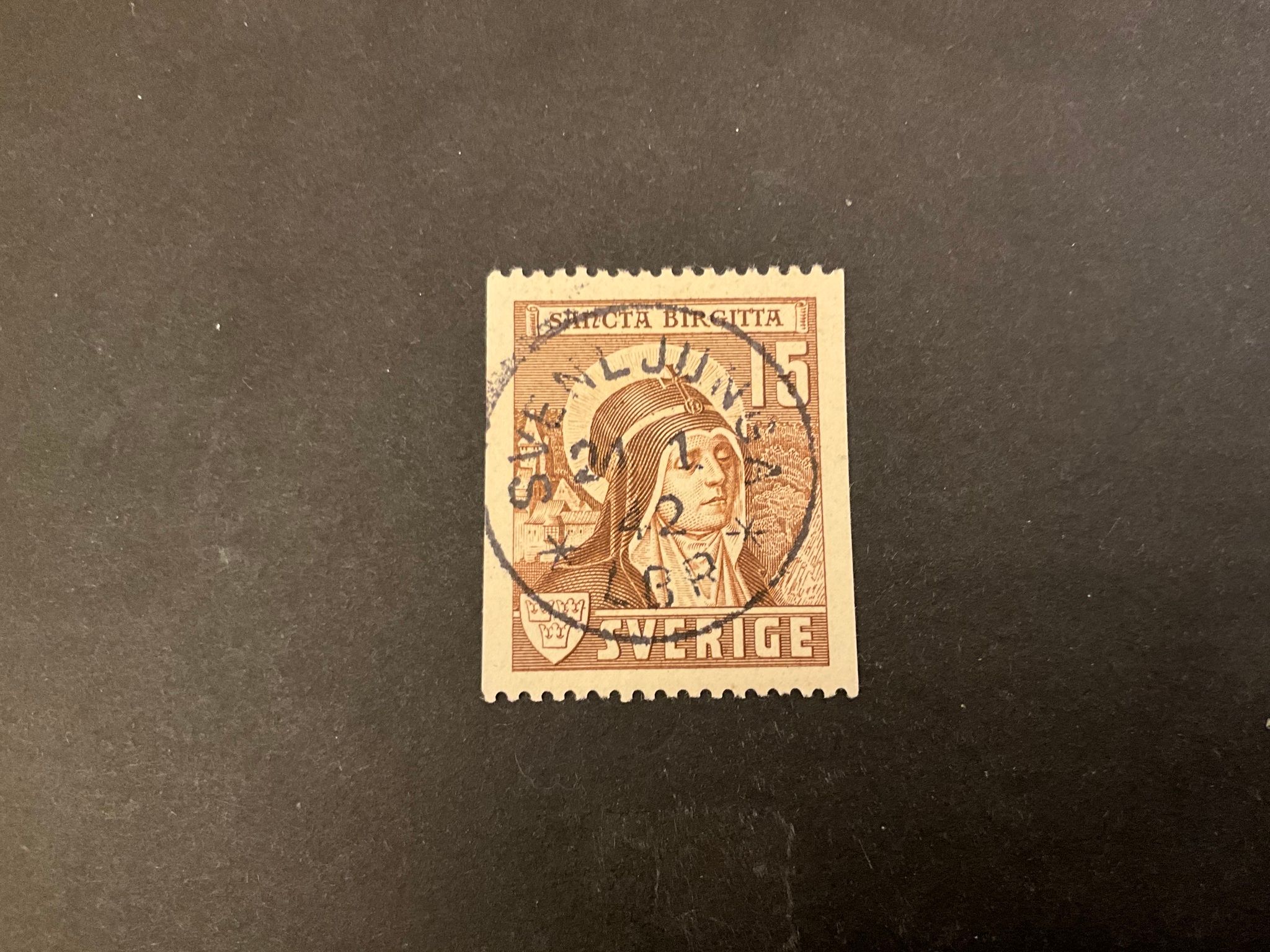Sancta Birgitta facit 335 A praktstämplat SVENLJUNGA