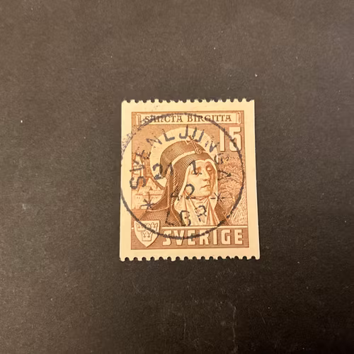 Sancta Birgitta facit 335 A praktstämplat SVENLJUNGA