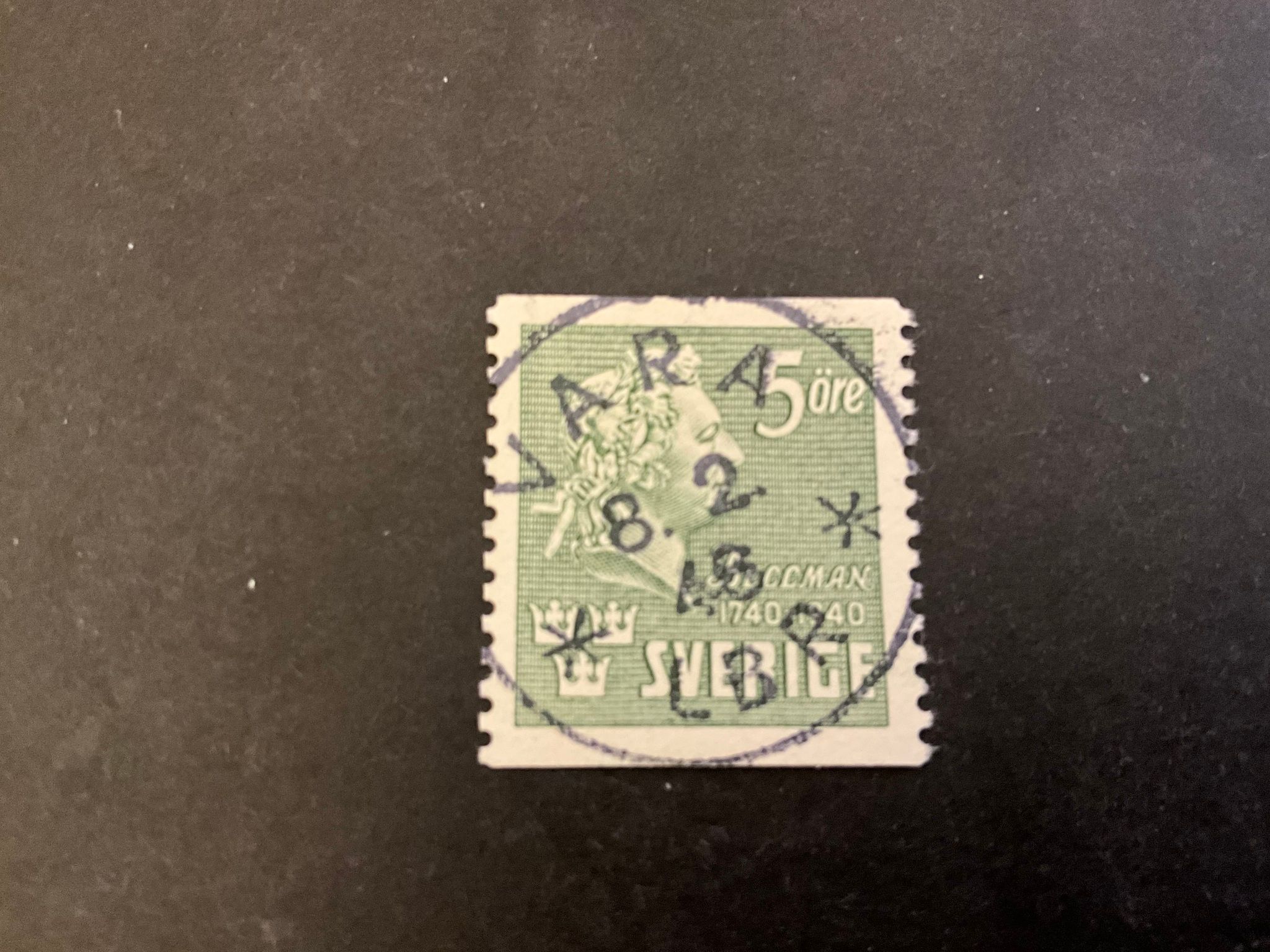 Bellman facit nr 324 A praktstämplat VARA