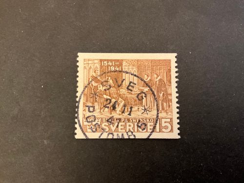 Bibeln facit nr 328 A praktstämplat SVEG *POSTOMBUD 5*