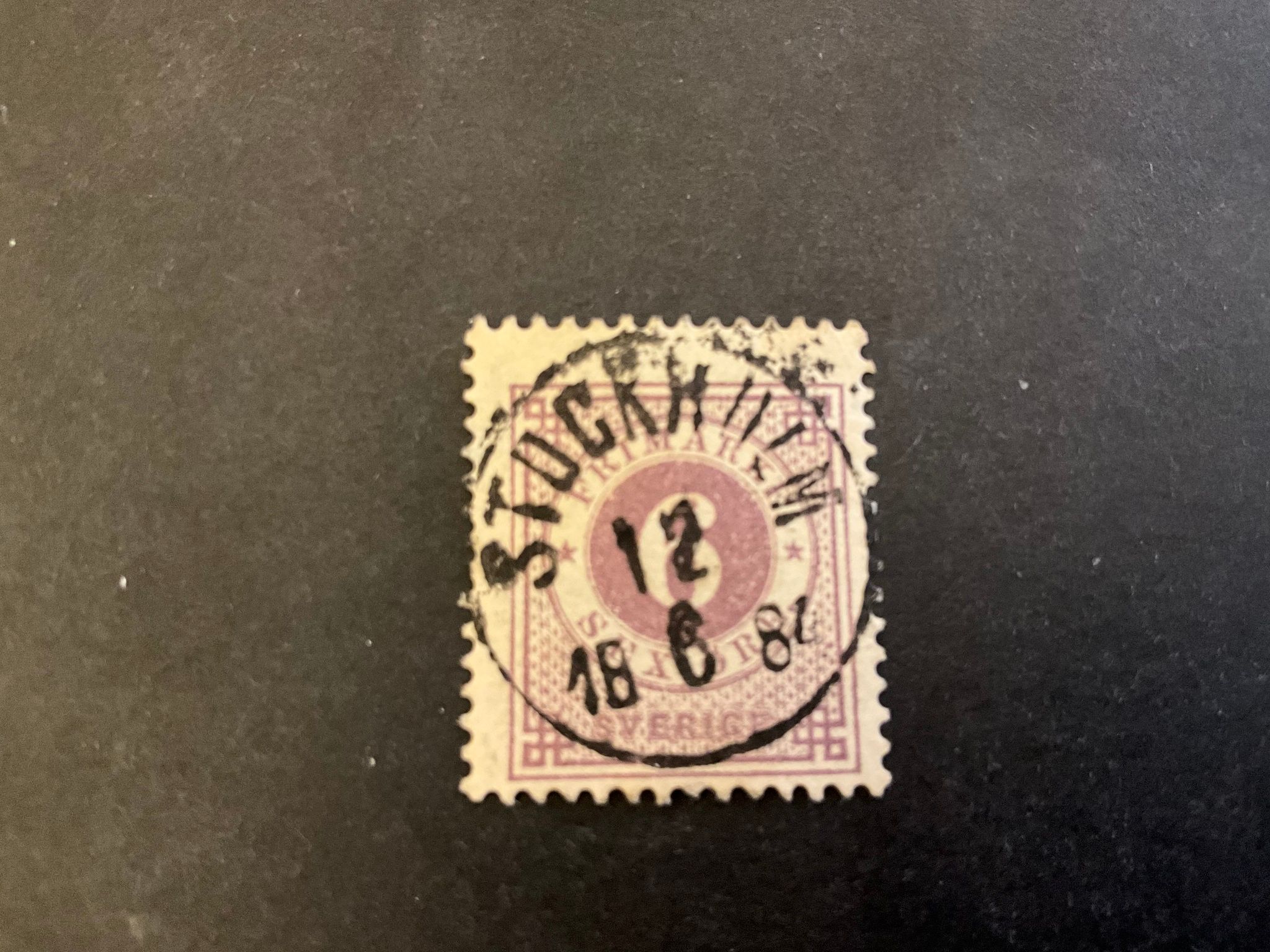 Ringtyp T 13 facit nr 31 praktstämplat STOCKHOLM