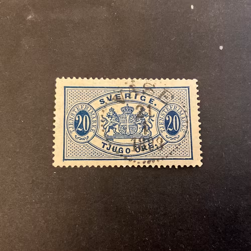 Tjönstefrimärke facit TJ 19 praktstämplat VÄSE