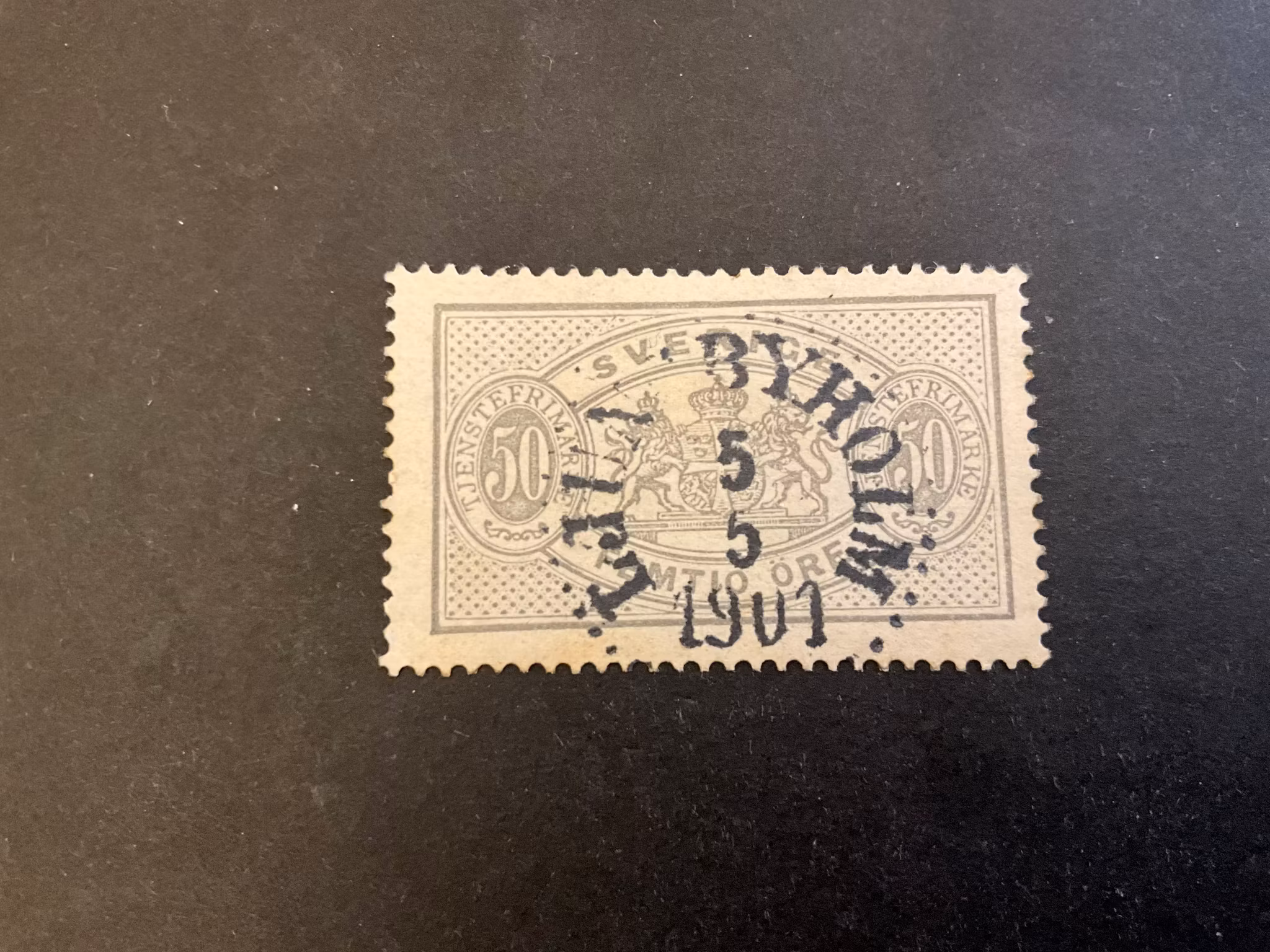 Tjänstefrimärke TJ 23 praktstämplat LJUNGBYHOLM