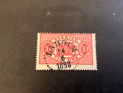 Tjänstefrimärke TJ 16 praktstämplat LAHOLM