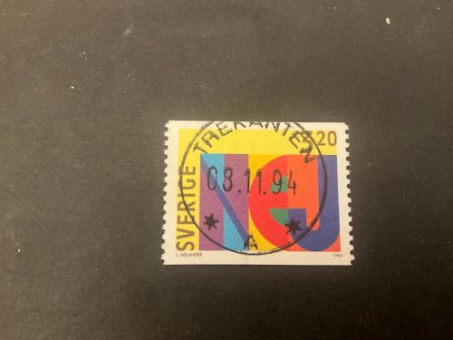 Ja och nej frimärken I facit nr 1870 praktstämplat TREKANTEN