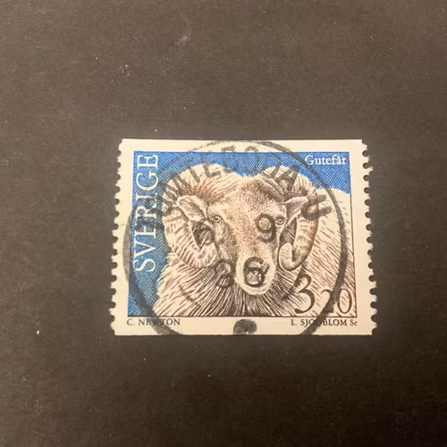 Lantdjur 1 facit nr 1824 praktstämplat TOMTEBODA-U