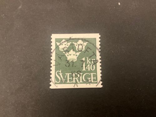 Tre kronor facit nr 300 praktstämplat VARTOFTA