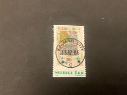 Medeltida bokmåleri facit nr 986 lyxstämplat KALMAR CITY